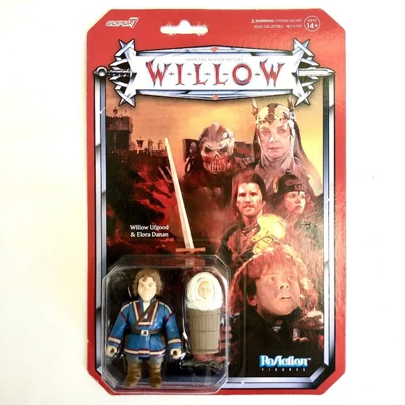 2022 Disney Willow Ufgood and Elora Danan Action Figure Set Super7 Reaction NEW - Picture 1 of 1